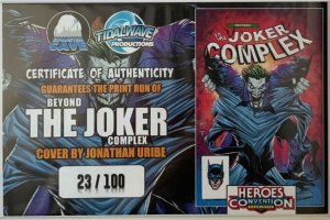 BEYOND: THE JOKER COMPLEX HEROES CON EXCLUSIVE TRADE/FOIL VIRGIN SET W/COA.