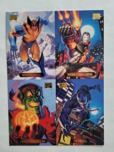 Marvel Masterpieces 4 card uncut promo (1994 Fleer Ultra)