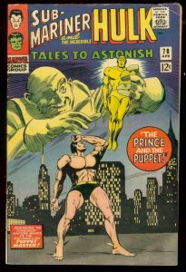 TALES TO ASTONISH #78 1965-HULK SUB-MARINER-MARVEL VG