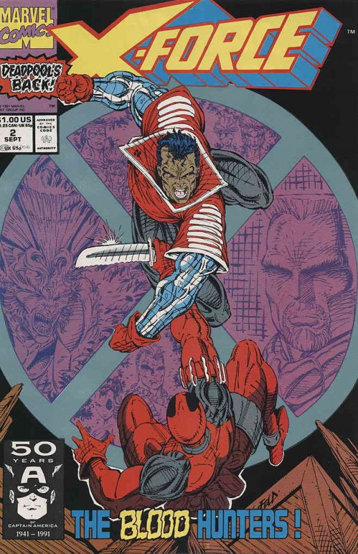 X-Force #2 VF ; Marvel | Deadpool Rob Liefeld