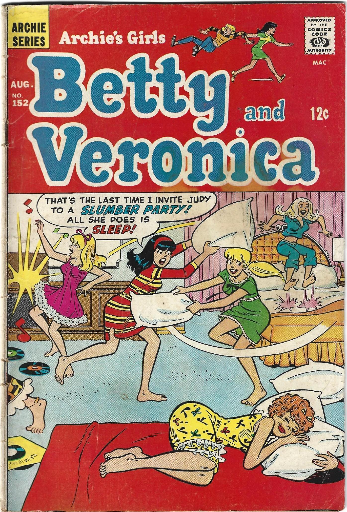Archie's Girls Betty and Veronica #152 (1968) | Comic Books - Silver Age, Archie Comics, Betty & Veronica, Cartoon Character / HipComic Archie's Girls Betty and Veronica #152 (1968) | Comic Books - Silver Age, Archie Comics, Betty & Veronica, Cartoon Character / HipComic