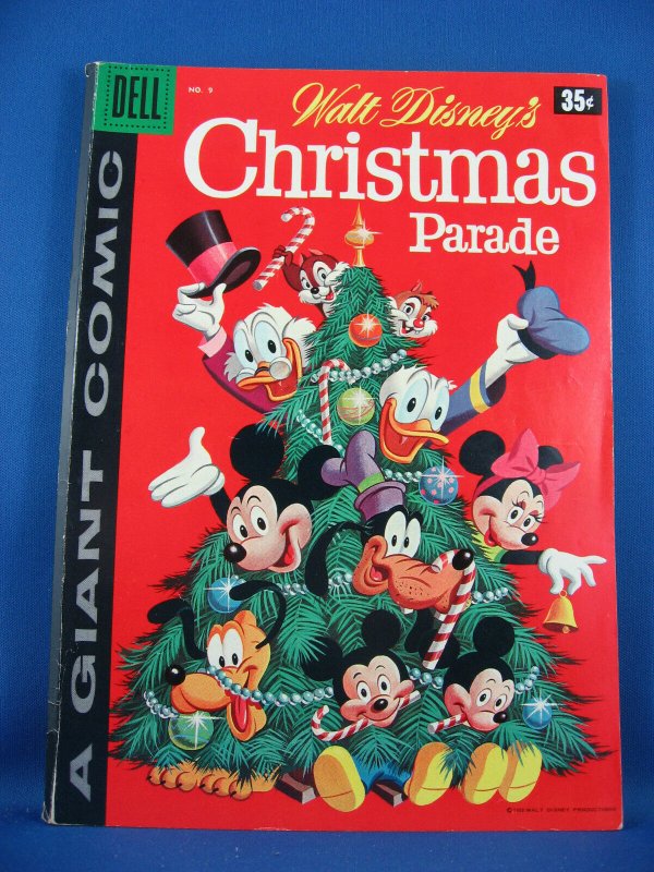 Dell Giant WALT DISNEY CHRISTMAS PARADE 9 Fine Barks Uncle Scrooge 1958