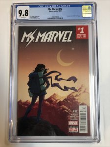 Ms. Marvel (2016) # 12 (CGC 9.8 WP) 1st App Red Dagger | MCU Disney+