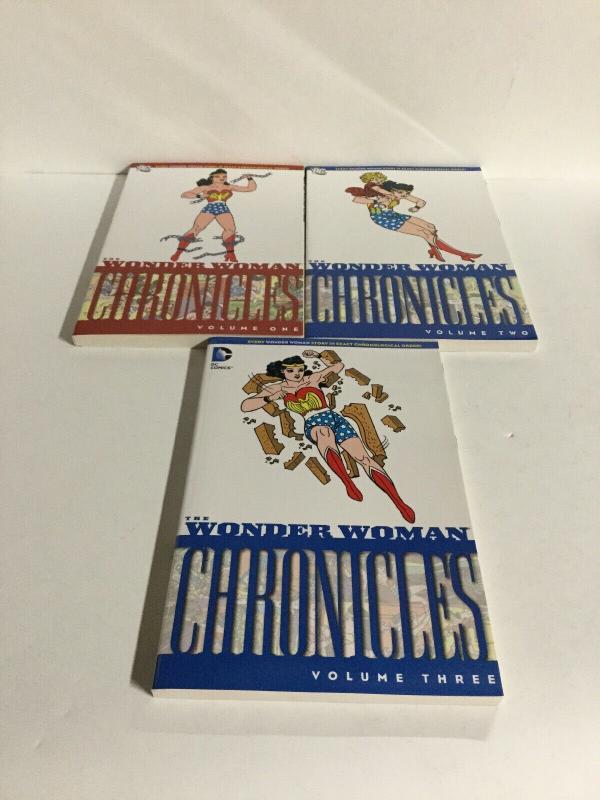 Wonder Woman Chronicles Volume 1 2 3 TPB Lot Nm Near Mint DC Comics