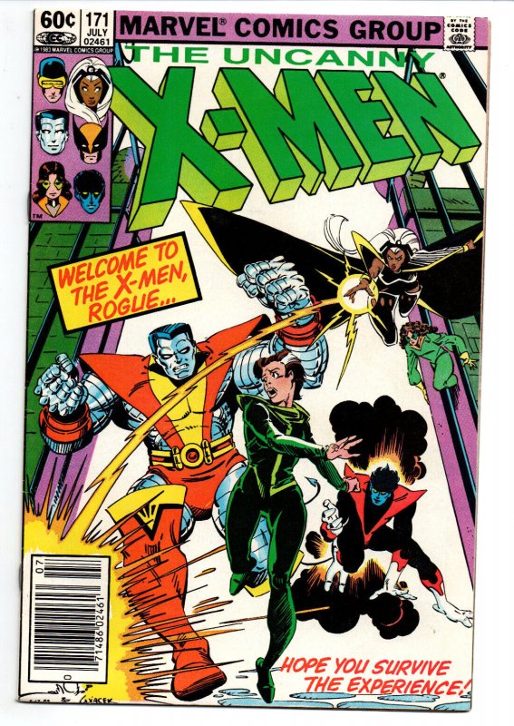 Uncanny XMen 171 newsstand Rogue joins the XMen KEY 1983