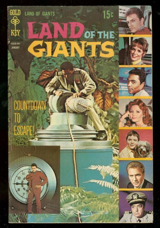 LAND OF THE GIANTS #2 1969-GOLD KEY - TV - PHOTO COVER FN