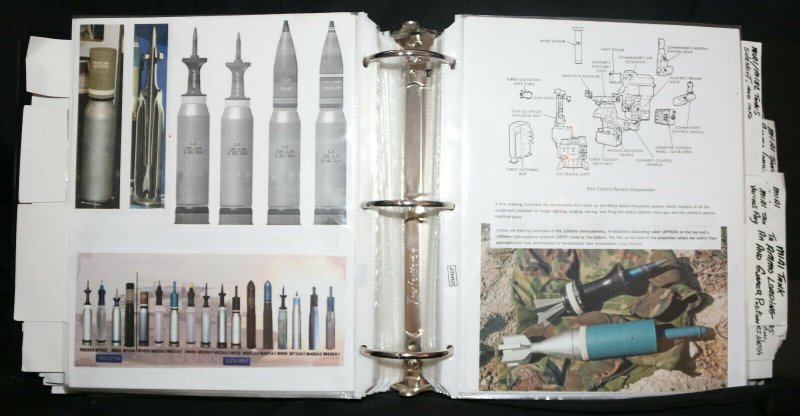 Joe Kubert's War Army Reference Guide Binder w COA - M-Tanks