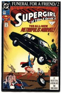 ACTION COMICS #685-SUPERGIRL-FUNERAL FOR A FRIEND-DC-HTF-2ND PRINTING