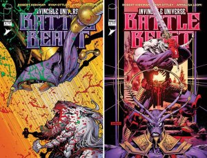(2025) Robert Kirkman INVINCIBLE UNIVERSE BATTLE BEAST #6 + Variant Cover SET