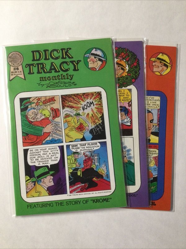 Dick Tracy Monthly 6-8 6 7 8 Nm- Near Mint- Lot Set Run Blackthorne