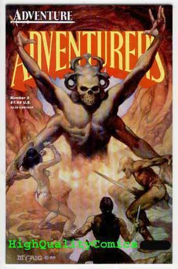 ADVENTURERS #3, Book II, NM, Warriors, Swords, Grail, Mage, Baal, 1987