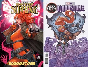 (2022) DEATH OF DOCTOR STRANGE BLOODSTONE #1 A & B Variant Cover Set! 1st Lyra