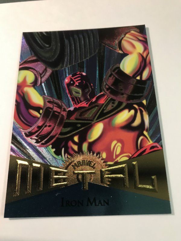 IRON MAN #23 card : Marvel Metal 1995 Fleer Chromium; NM/M X-men Avengers, base