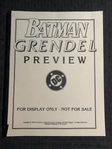 1993 BATMAN GRENDEL #1 FVF 7.0 DC Comics Preview 53pgs