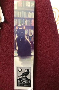 THe Raven bookstore, Lawrence Kansas, black kitty bookmark