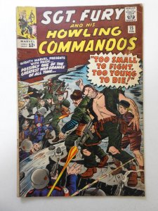 Sgt. Fury #15  (1965) VG Condition! Moisture stain