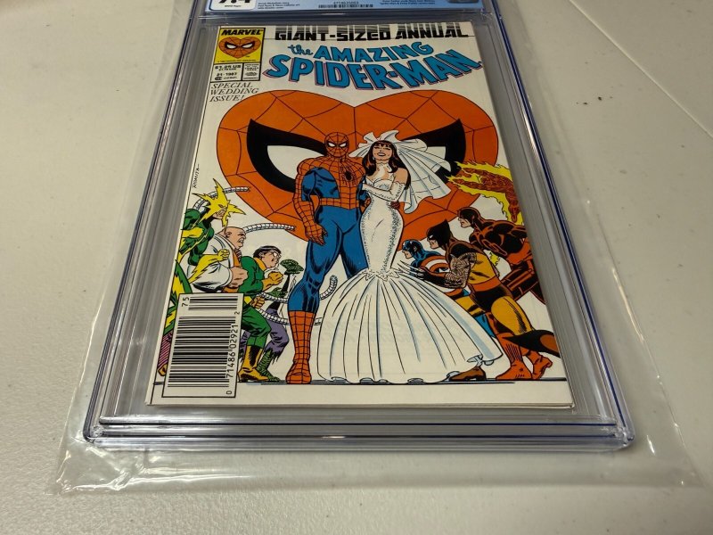 Amazing Spider-Man Annual # 21 CGC Graded 9.4 Marvel Comic Book Newsstand JH28