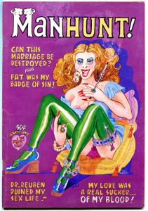 MANHUNT #1, VG/FN , Romance Parody, 1st, Underground, 1973, more UG in store