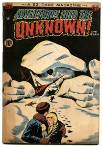 Adventures into the Unknown #9 1950-Frankenstein- Golden Age Horror VG