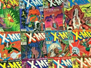 UNCANNY X-MEN#174-390 VG-VF LOT (34 BOOKS) 1985  MARVEL COMICS