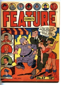 Feature Comics #67 1943-Nazi Soldier cover-WWII-Doll Man-Golden-Age