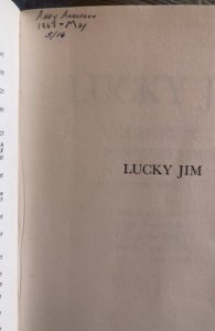 Lucky Jim, Kingsley AMIS, 1961,256p