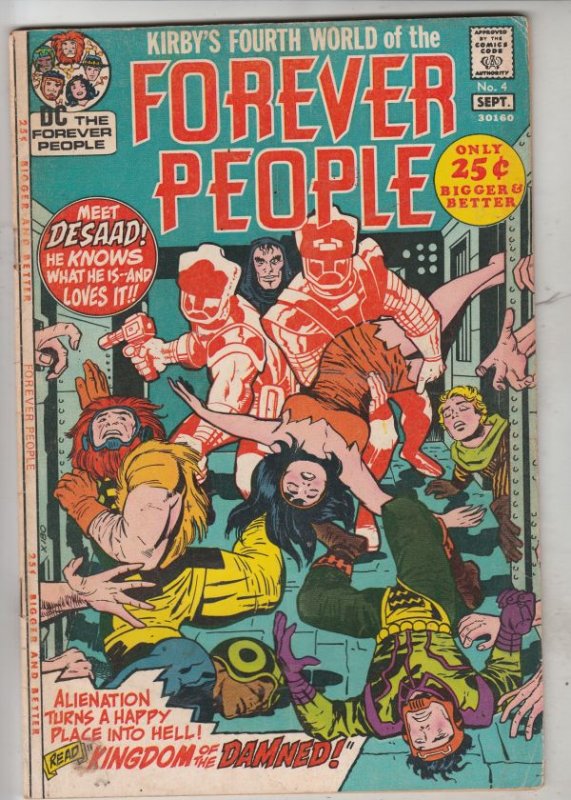 Forever People #4 (Sep-71) FN/VF Mid-High-Grade Big Bear, Beautiful Dreamer, ...