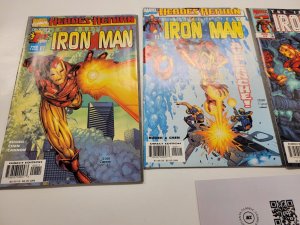 4 Marvel Comic Books Invincible Ironman #1 2 3 4 Heroes Return 37 TJ2