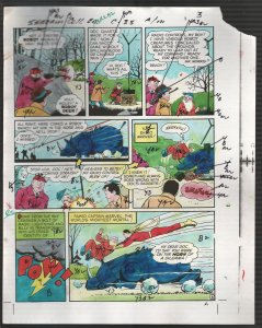 Hand Painted Color Guide-Capt Marvel-Shazam-C35-1975-DC-page #3-robot-G/VG