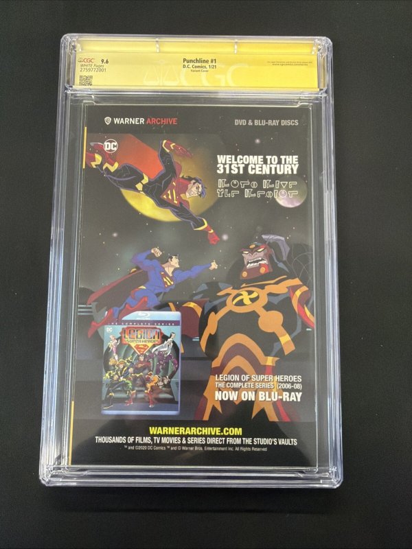 Punchline #1 CGC 9.6 Gold Frank Cho Variant Cover Signed