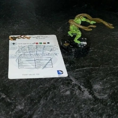 Heroclix War of Light set Swamp Thing #053 Super Rare figure w/card!