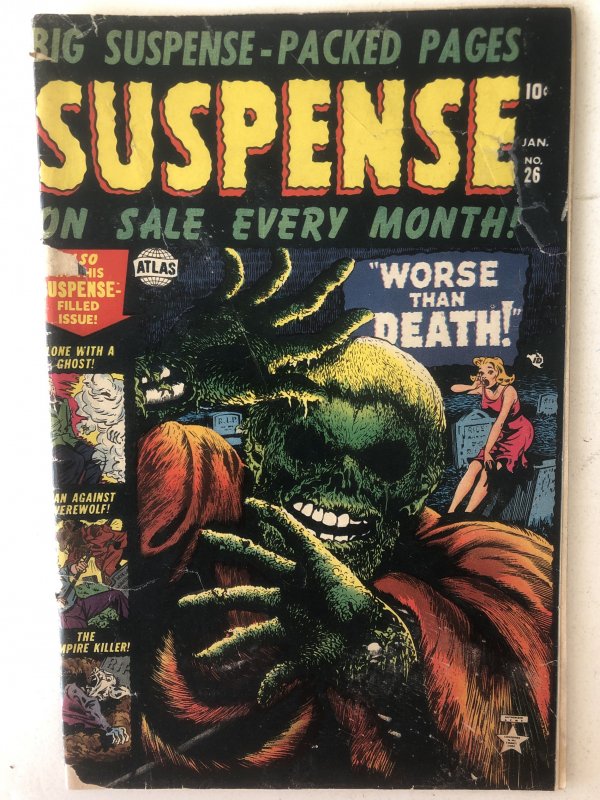 Suspense 26,GD, great Everett classic cvr, see pics