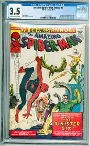 The Amazing Spider-Man Annual #1 (1964) CGC 3.5! 1st App of the Sinister Six!