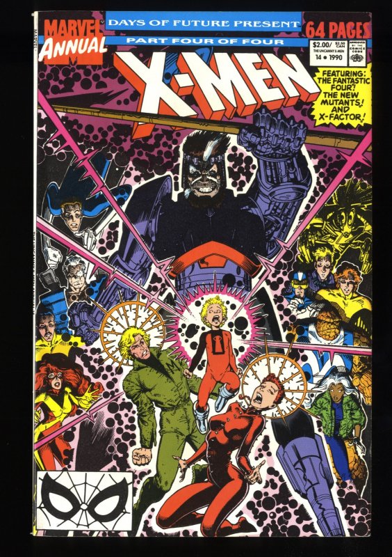 X-Men Annual #14 NM- 9.2 1st Appearance Cameo Gambit! Key Issue!