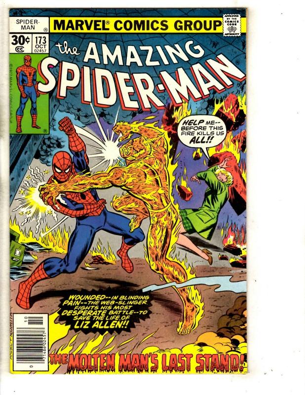 Amazing Spider-Man # 173 VF Marvel Comic Book Goblin Vulture Avengers CR56B