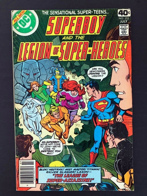 Superboy #253 Dc Comics 1979 Vf- Newsstand Edition