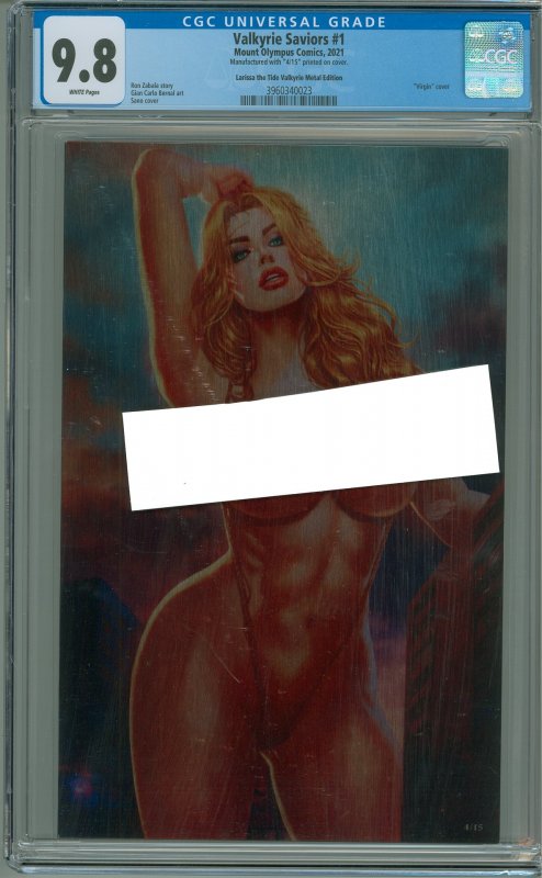 Valkyrie Saviors #1 Larissa the Tide Valkyrie Metal Edition CGC 9.8! 4/15!