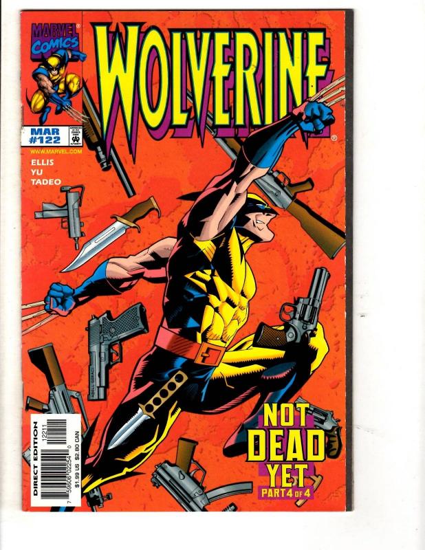 Lot Of 8 Wolverine Marvel Comic Books # 117 118 119 120 121 122 123 124 XMen MF8