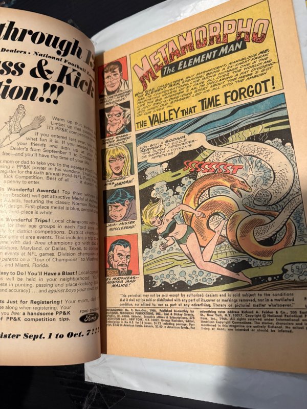 Metamorpho #7 & #9 (1966)Solo 60s series from JLA