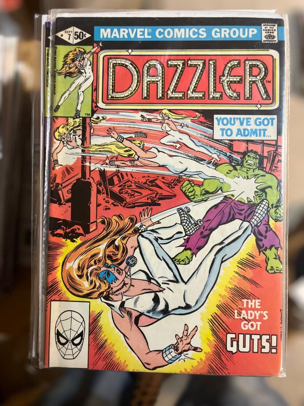 Lot of 3 Dazzler #6, 7, & 14 (1981 Marvel) Hulk & She-Hulk