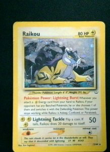 Raikou - Base Set - 13/64 - Rare Holo - 2000