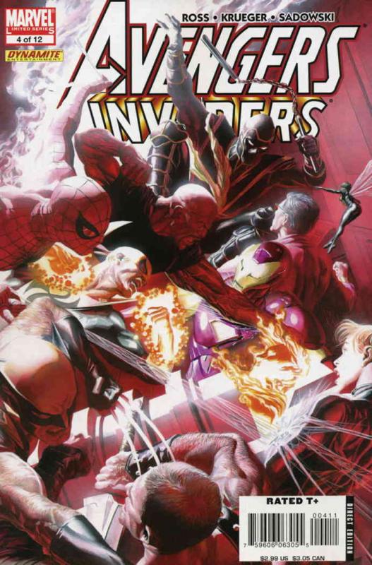 Avengers/Invaders #4 VF/NM; Marvel | save on shipping - details inside