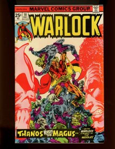 (1975) Warlock #10 - KEY ISSUE! ORIGIN OF THANOS AND GAMORA! (5.5/6.0)