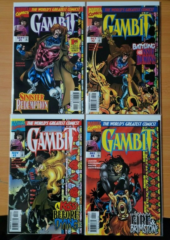 X-Men GAMBIT 1-4 Complete Set Run! ~ NEAR MINT NM ~ 1997 Marvel Comics