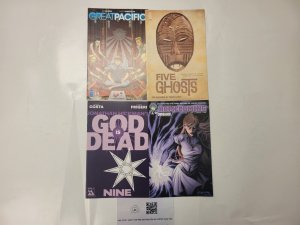 4 Comics #14 Great Pacific #8 Five Ghost #4 Homecoming #9 God Is Dead 15 TJ26