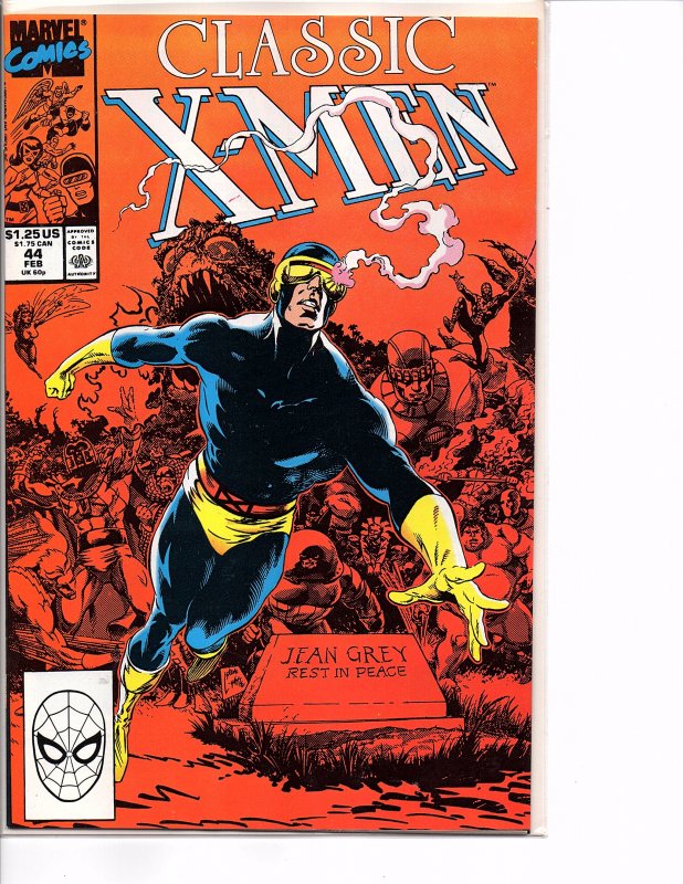 Marvel Comics Classic X-Men #44 NM Cyclops/Jean Grey Tombstone cover