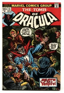 Tomb of Dracula #13 1973 Origin Blade the Vampire Hunter Marvel VF-