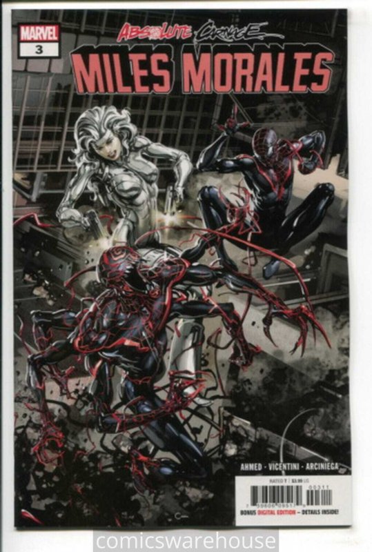 ABSOLUTE CARNAGE MILES MORALES (2019 MARVEL) #3 NM X12917