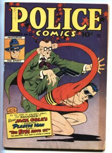 Police Comics #22 1943- Plastic Man-Jack Cole- Spirit- Golden-Age comic book