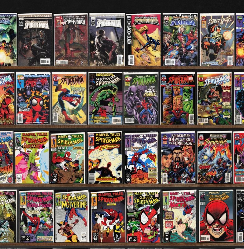 Huge Lot 150+ Comics with Marvel Tales, The Sensational Spider-Man & More!